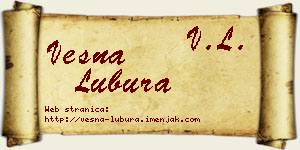 Vesna Lubura vizit kartica